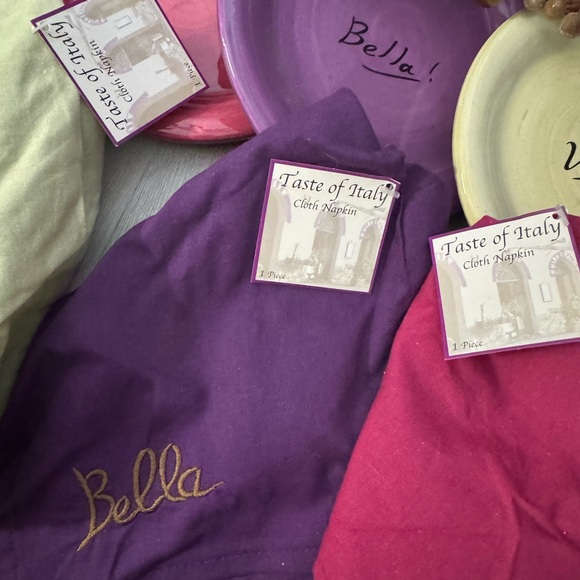 Italian Tuscany Themed Decor - frames, coasters, candles, plates, wine scarves - Picture 10 of 12